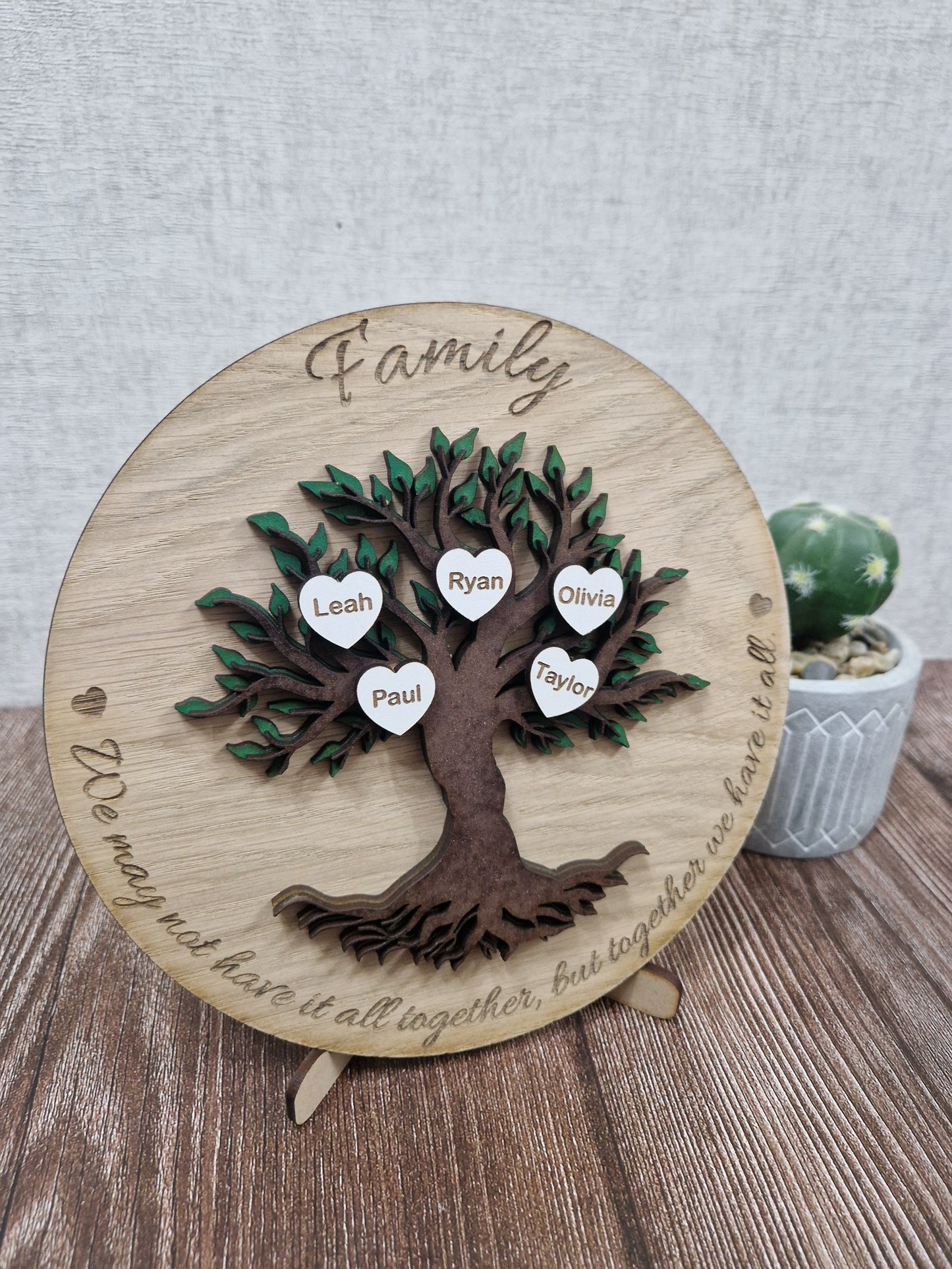 Personalised wooden Family Tree