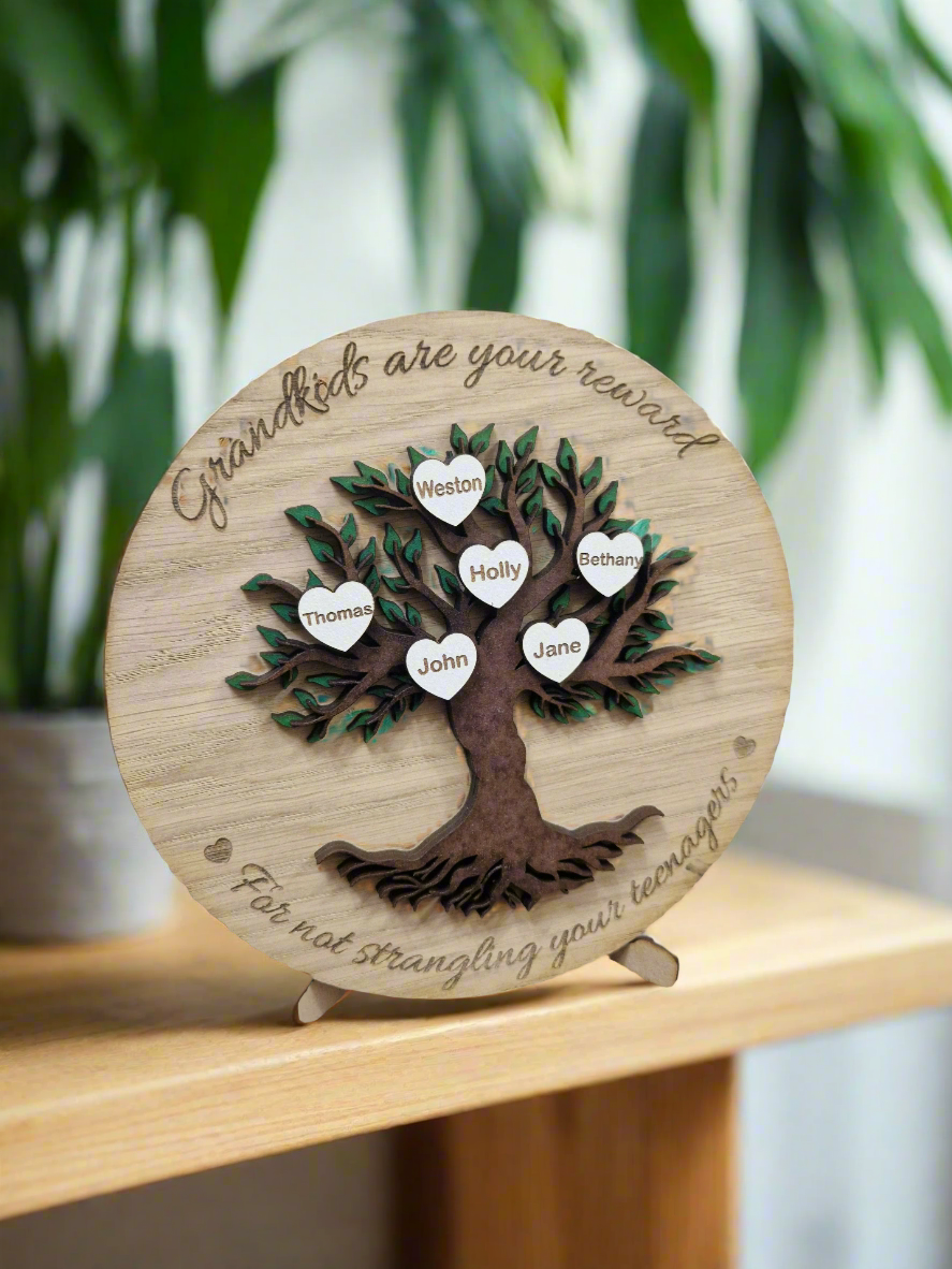 Personalised wooden Family Tree