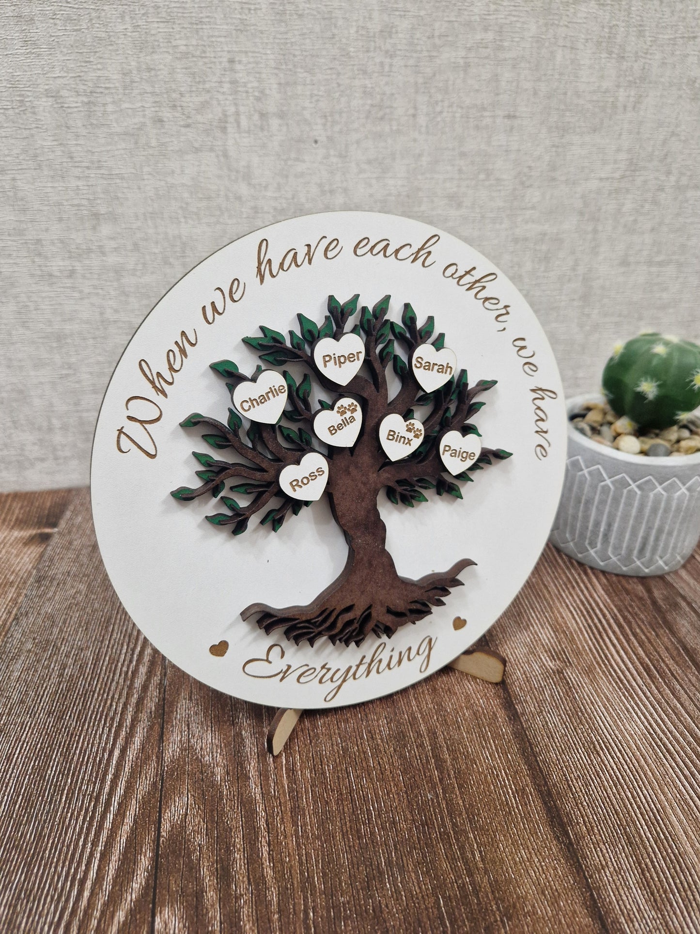 Personalised wooden Family Tree