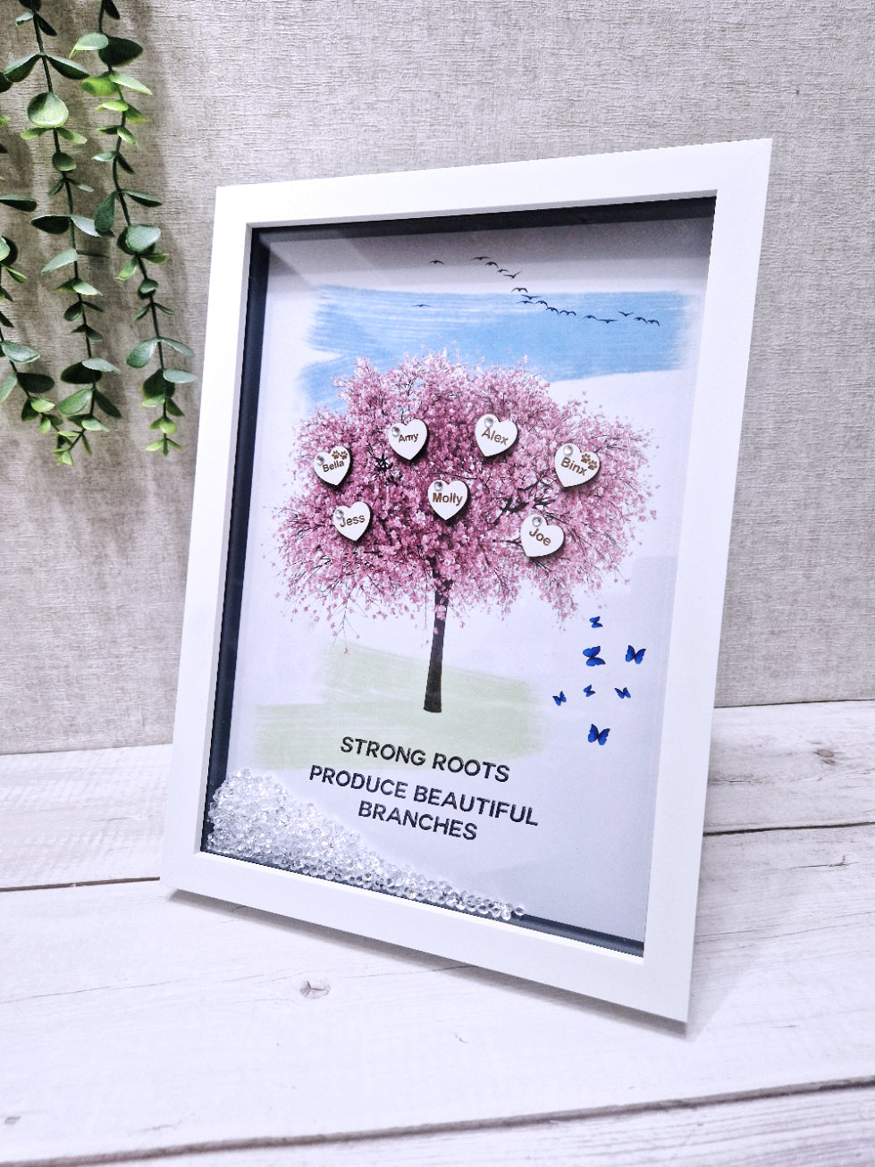 Framed Family Tree Picture Frame,