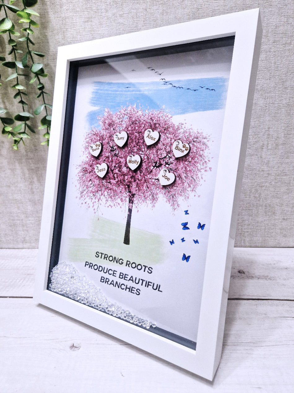 Framed Family Tree Picture Frame,