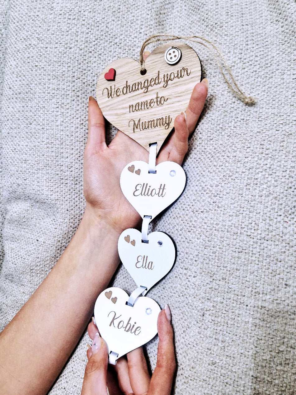 This Mum belongs to/ we changed your name to. Wall hanging gift