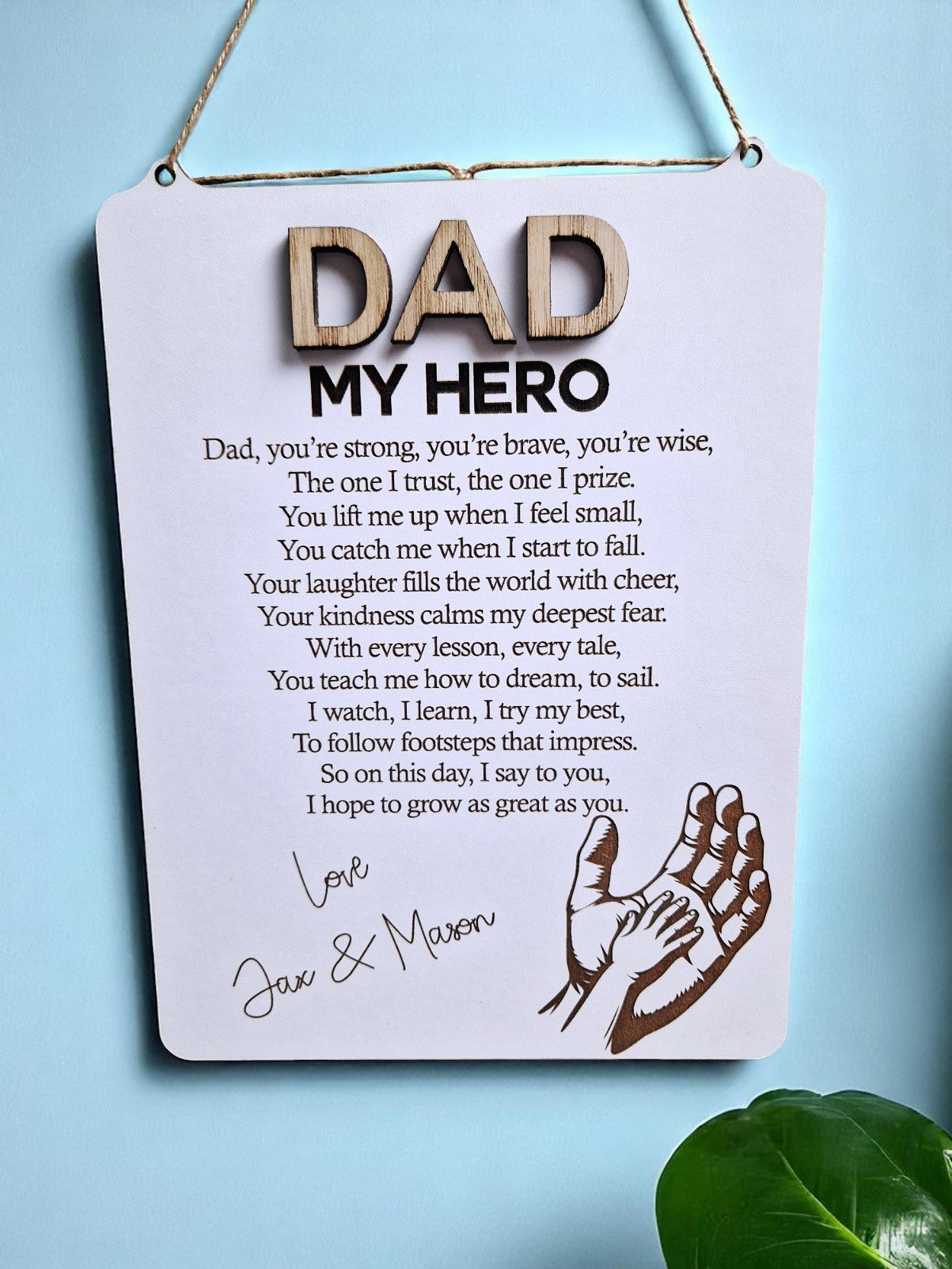 Dad my hero poem