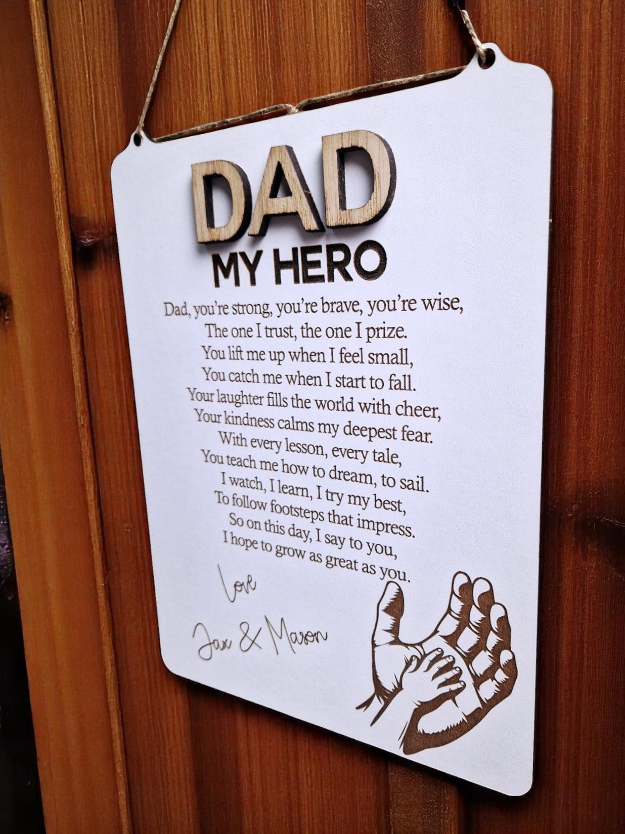 Dad my hero poem