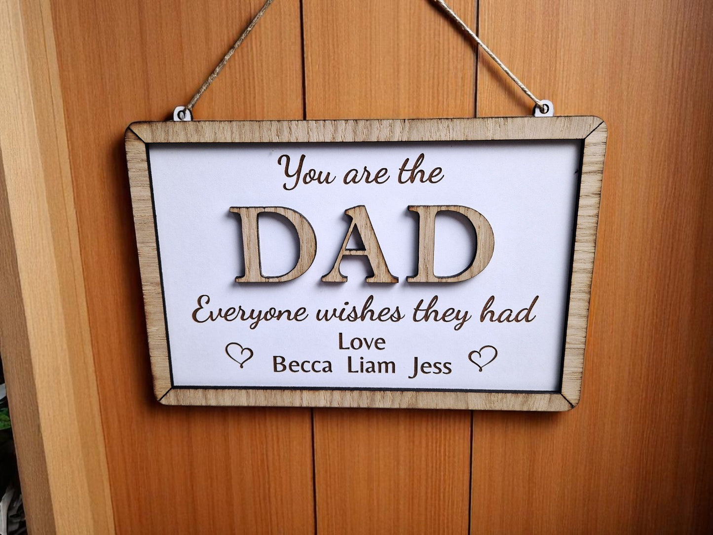 Dad wall plaque fathers day gift