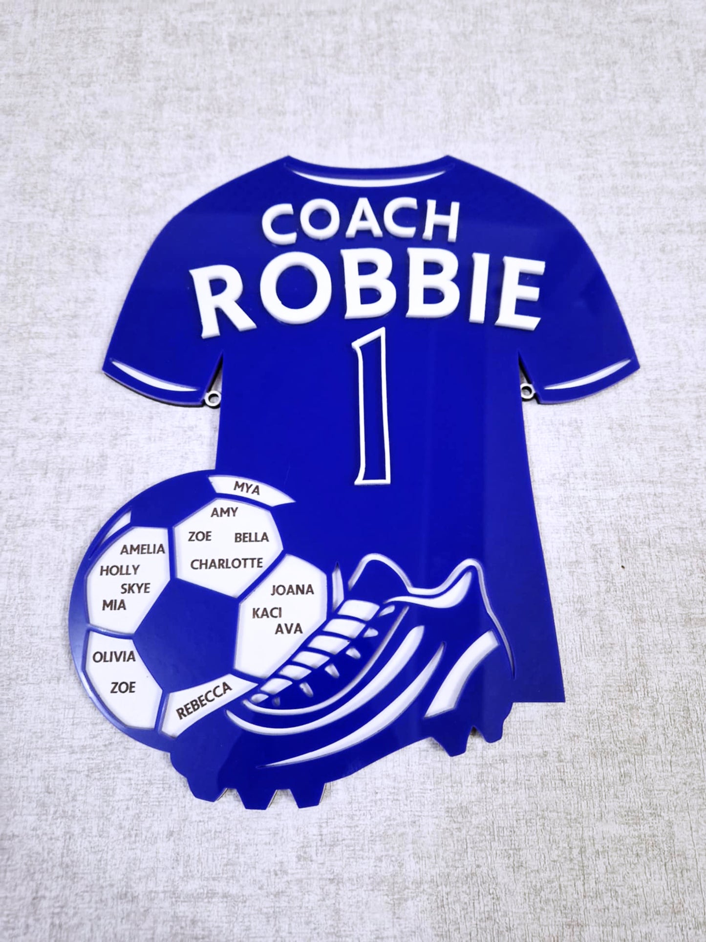 Football coach personalised gift