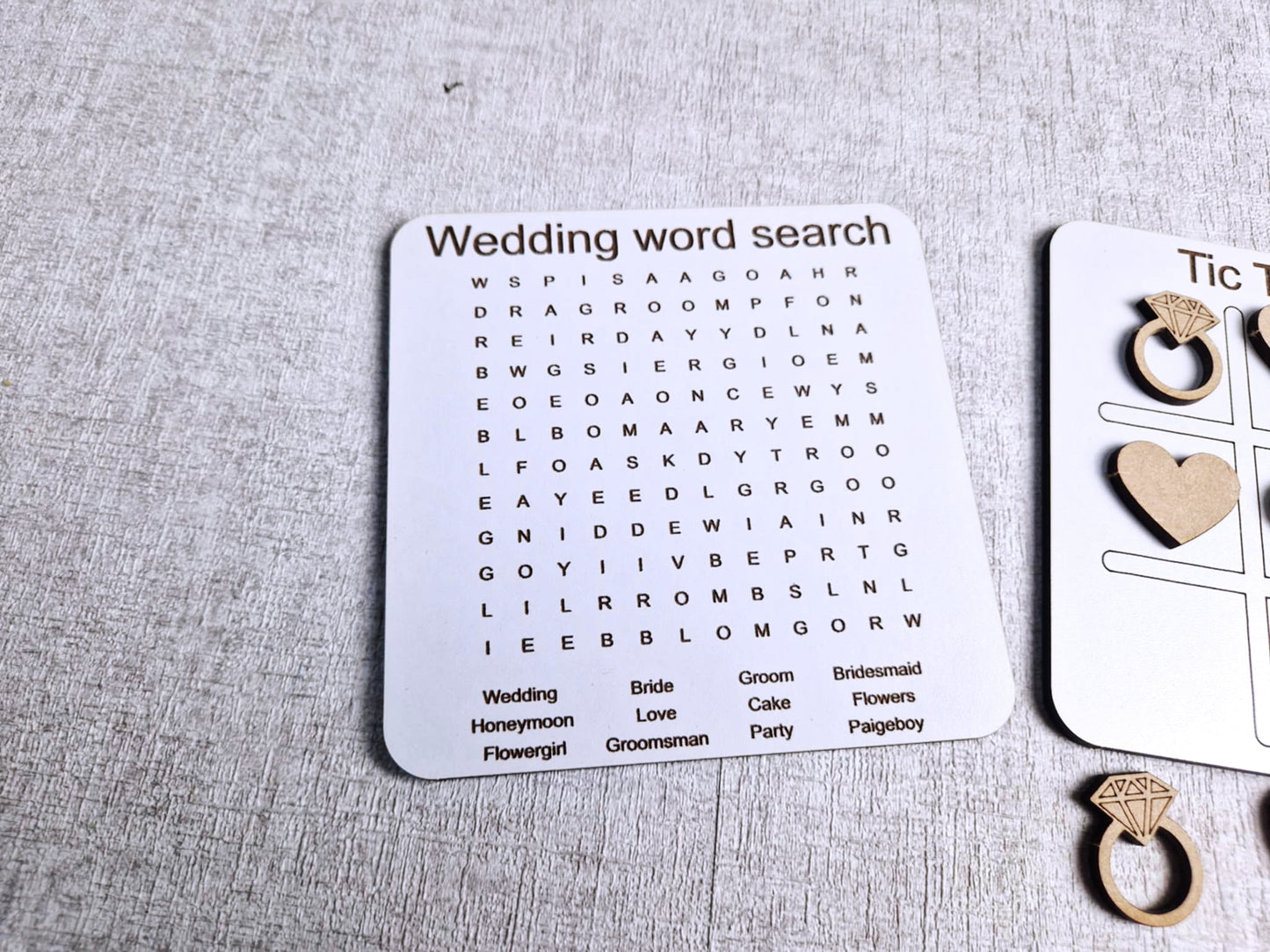 Wedding table games