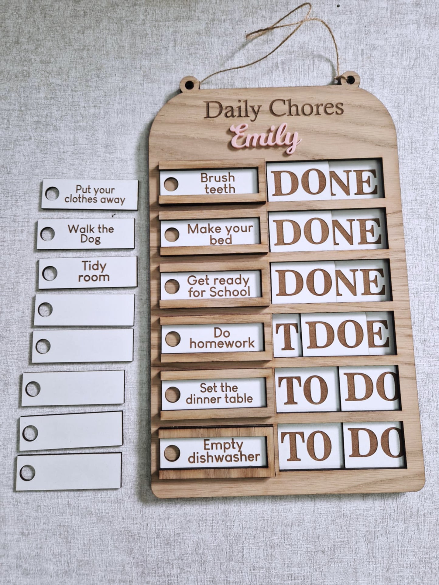 Childrens Daily chore chart