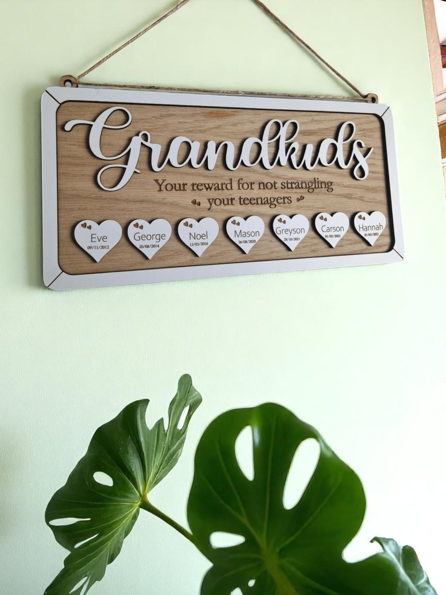 Grandparents personalised birthday reminder