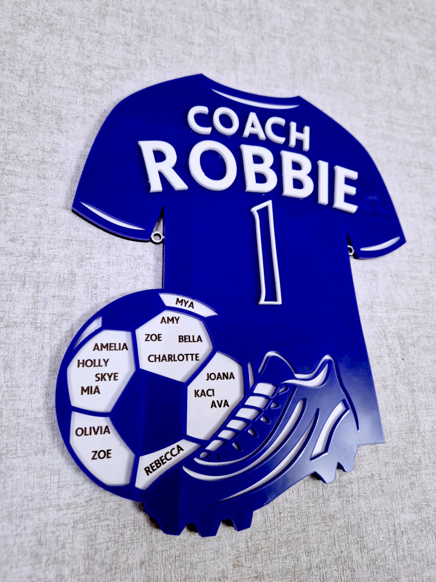 Football coach personalised gift