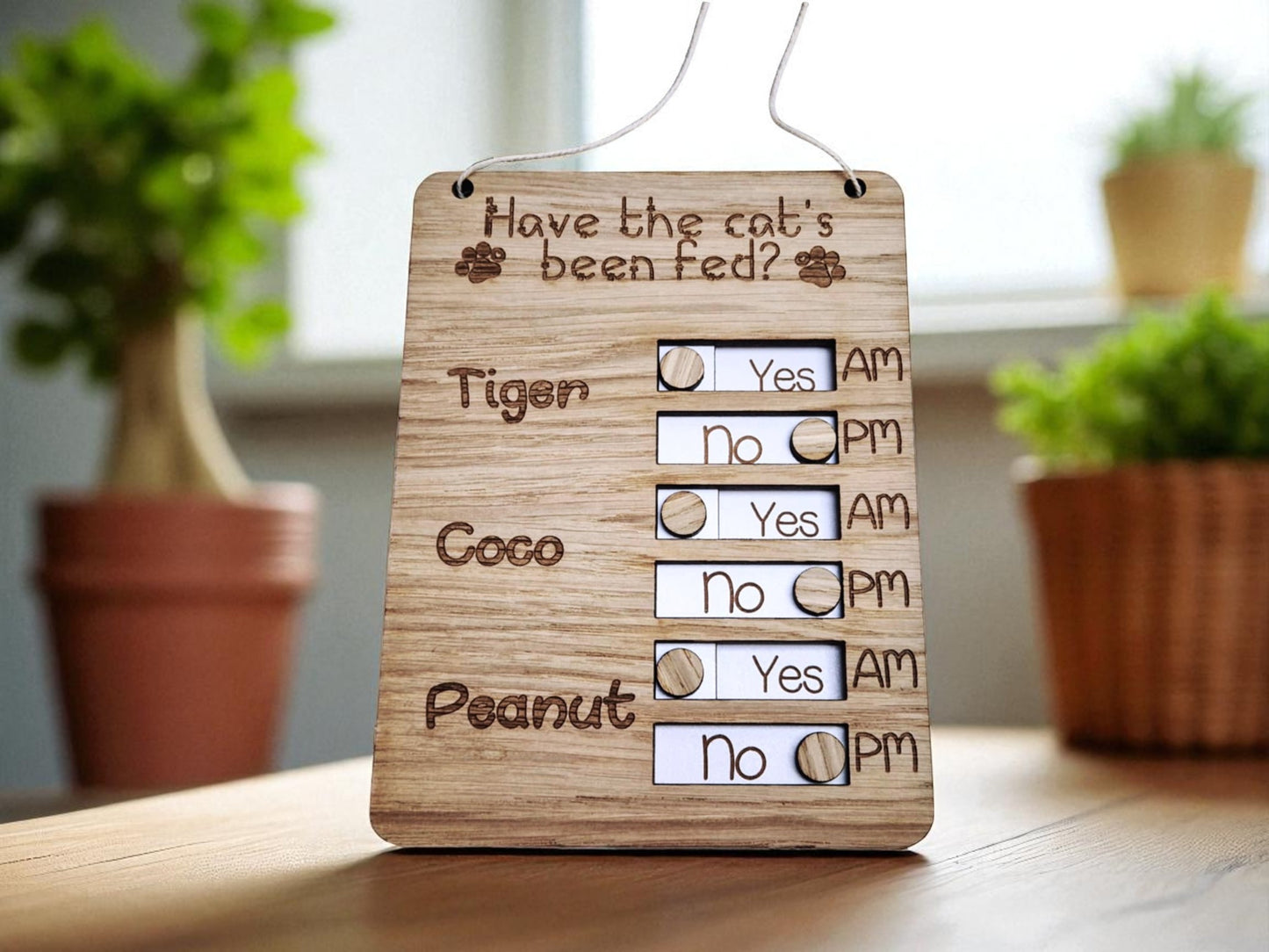 Personalised Pet feeding tracker cat dog