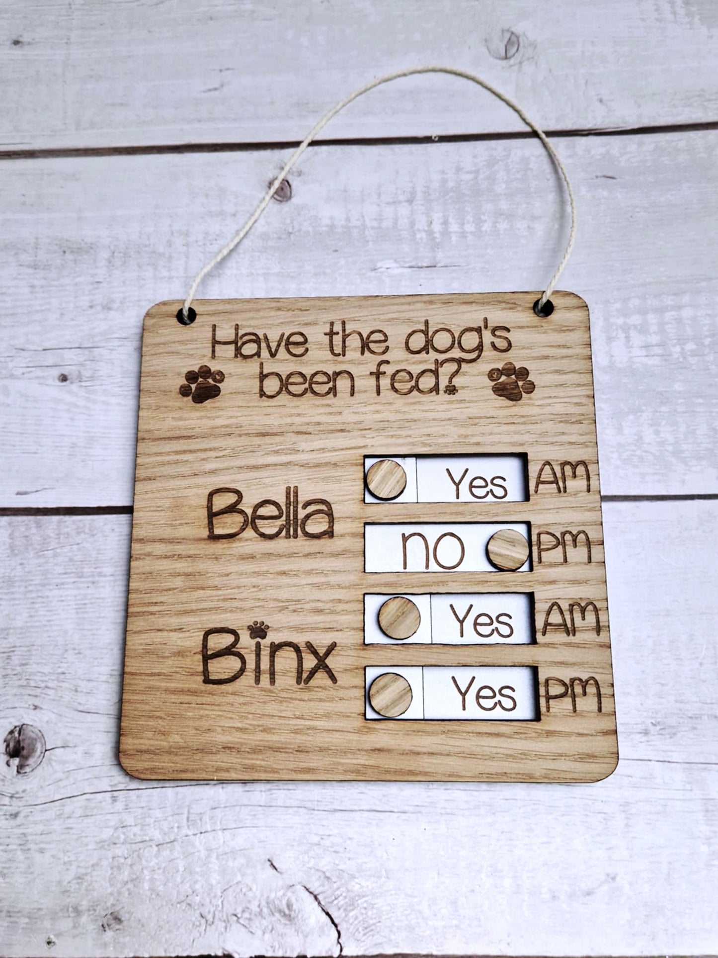 Personalised Pet feeding tracker cat dog