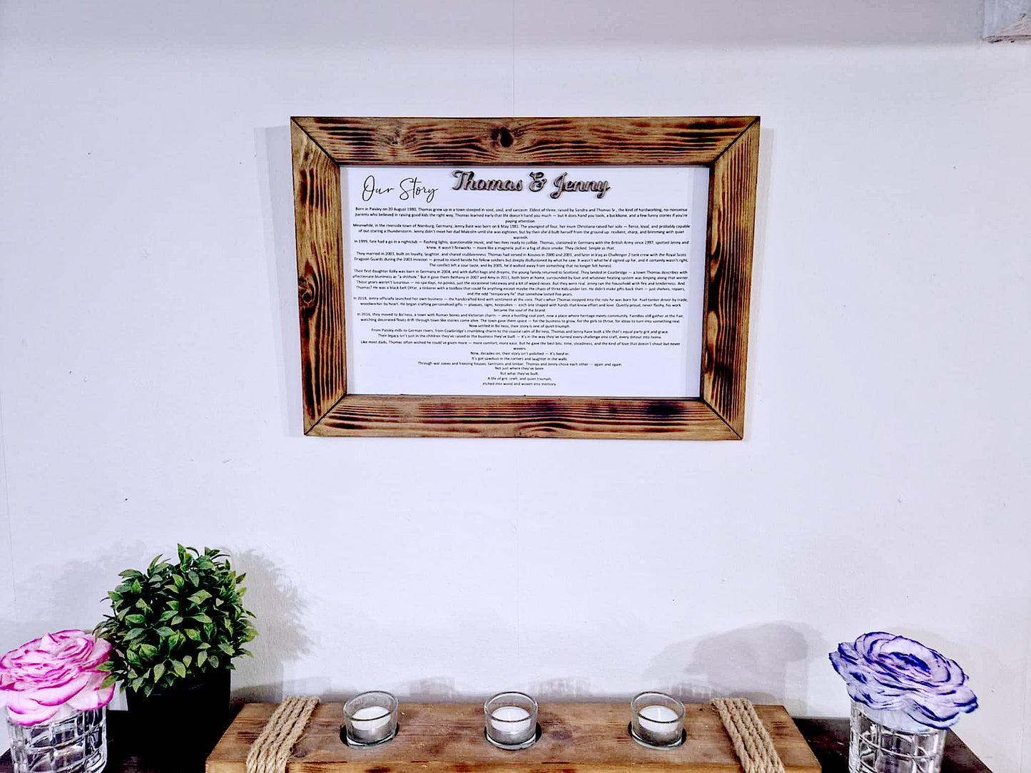 The story of us – Personalised Life Story Keepsake. Our Story