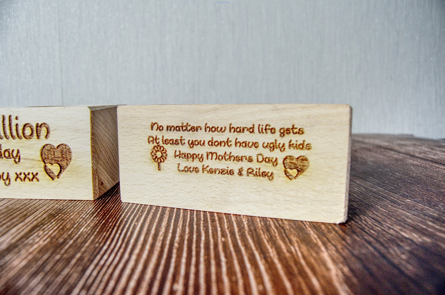Mothers day gifts, wooden tea light holders