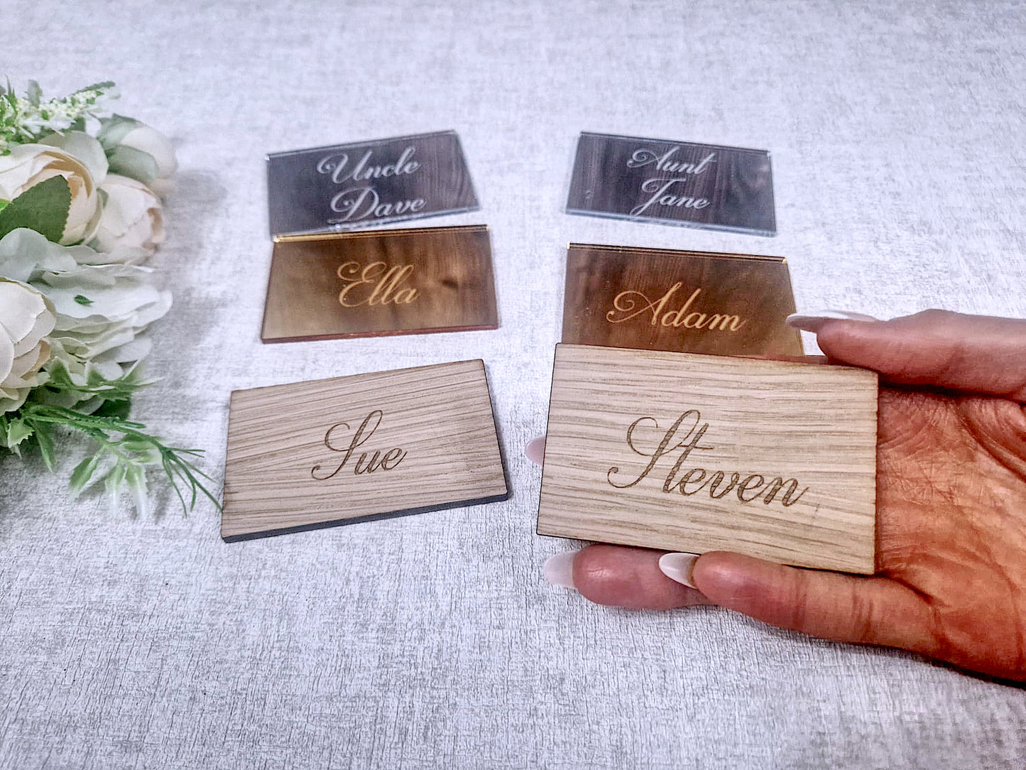 Wedding table place names