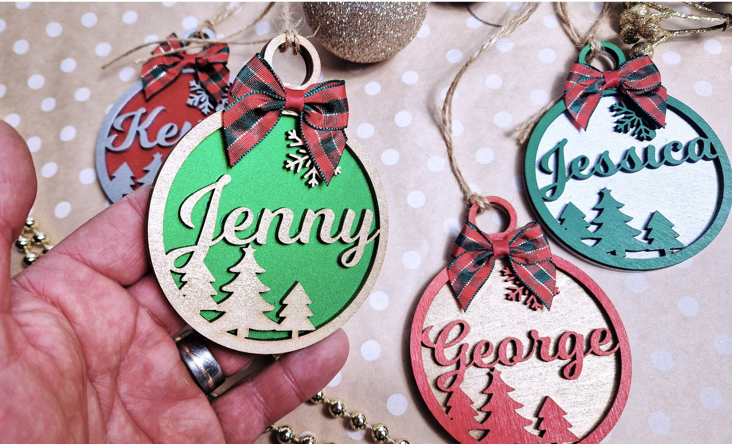 Personalised Christmas bauble