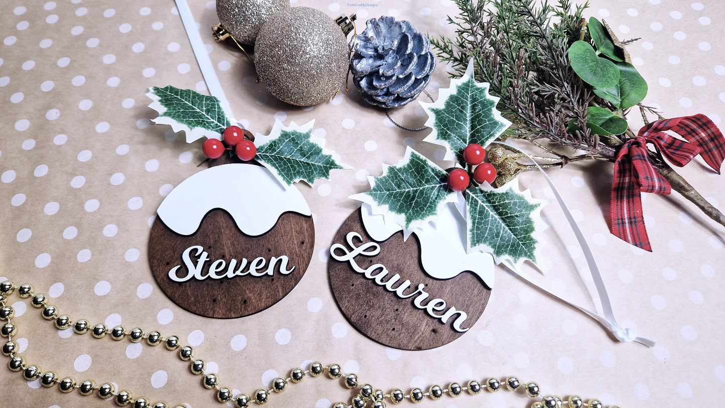Personalised Christmas tree bauble
