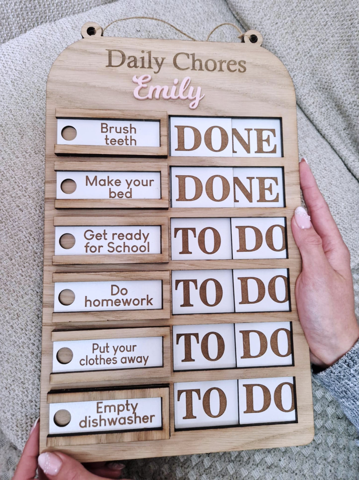 Childrens Daily chore chart