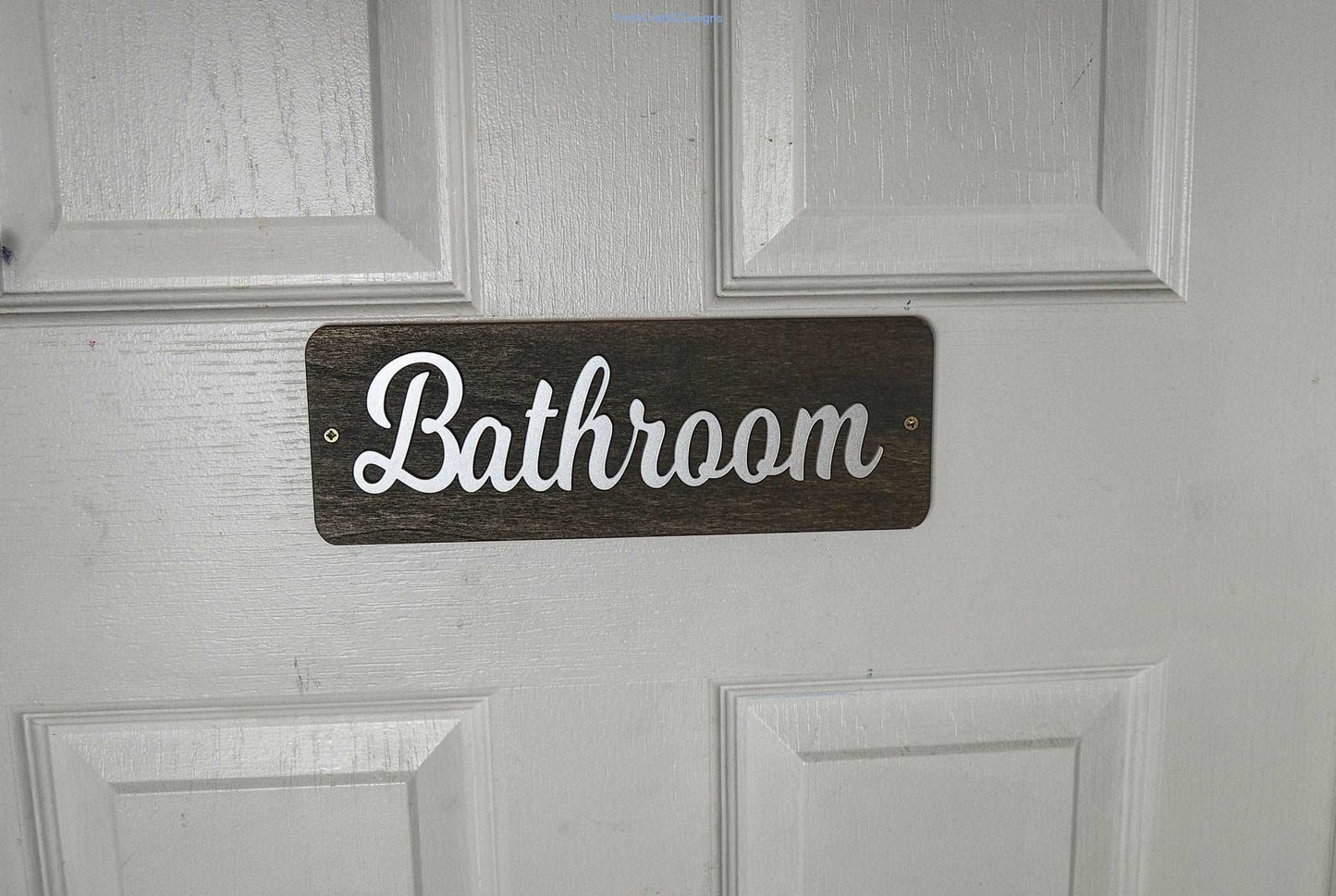 Bathroom door sign-Forth Craft and Designs