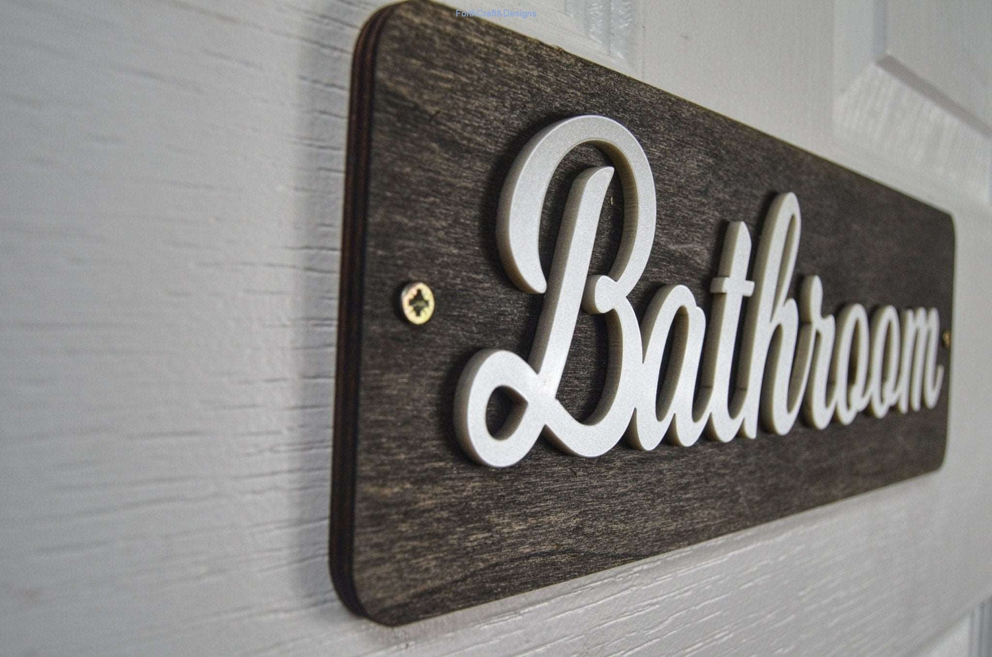 Bathroom door sign-Forth Craft and Designs