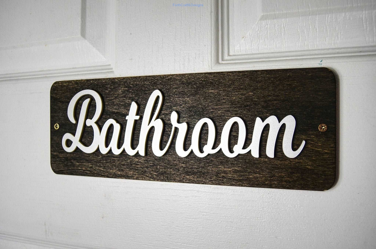 Bathroom door sign-Forth Craft and Designs