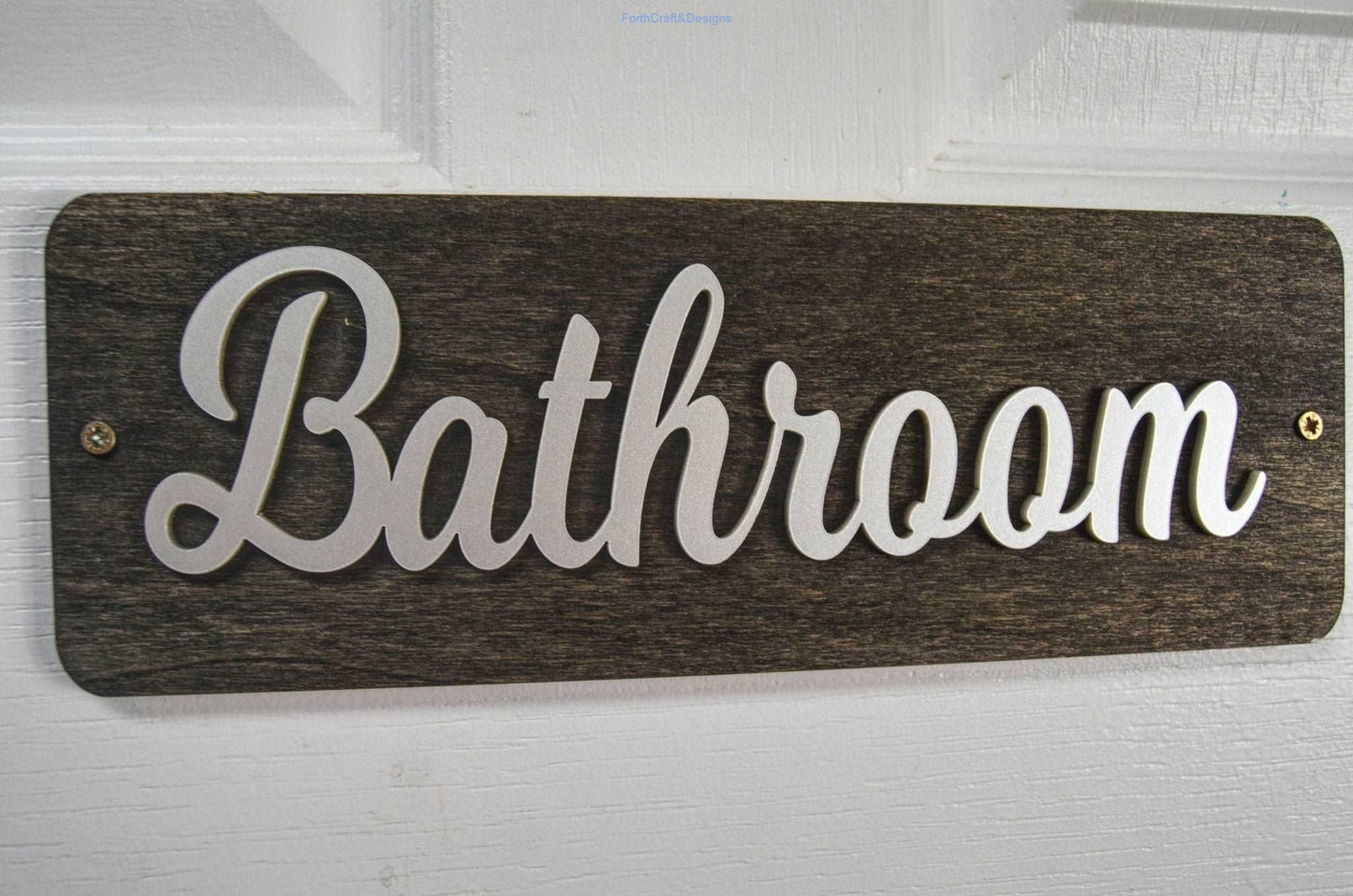 Bathroom door sign-Forth Craft and Designs
