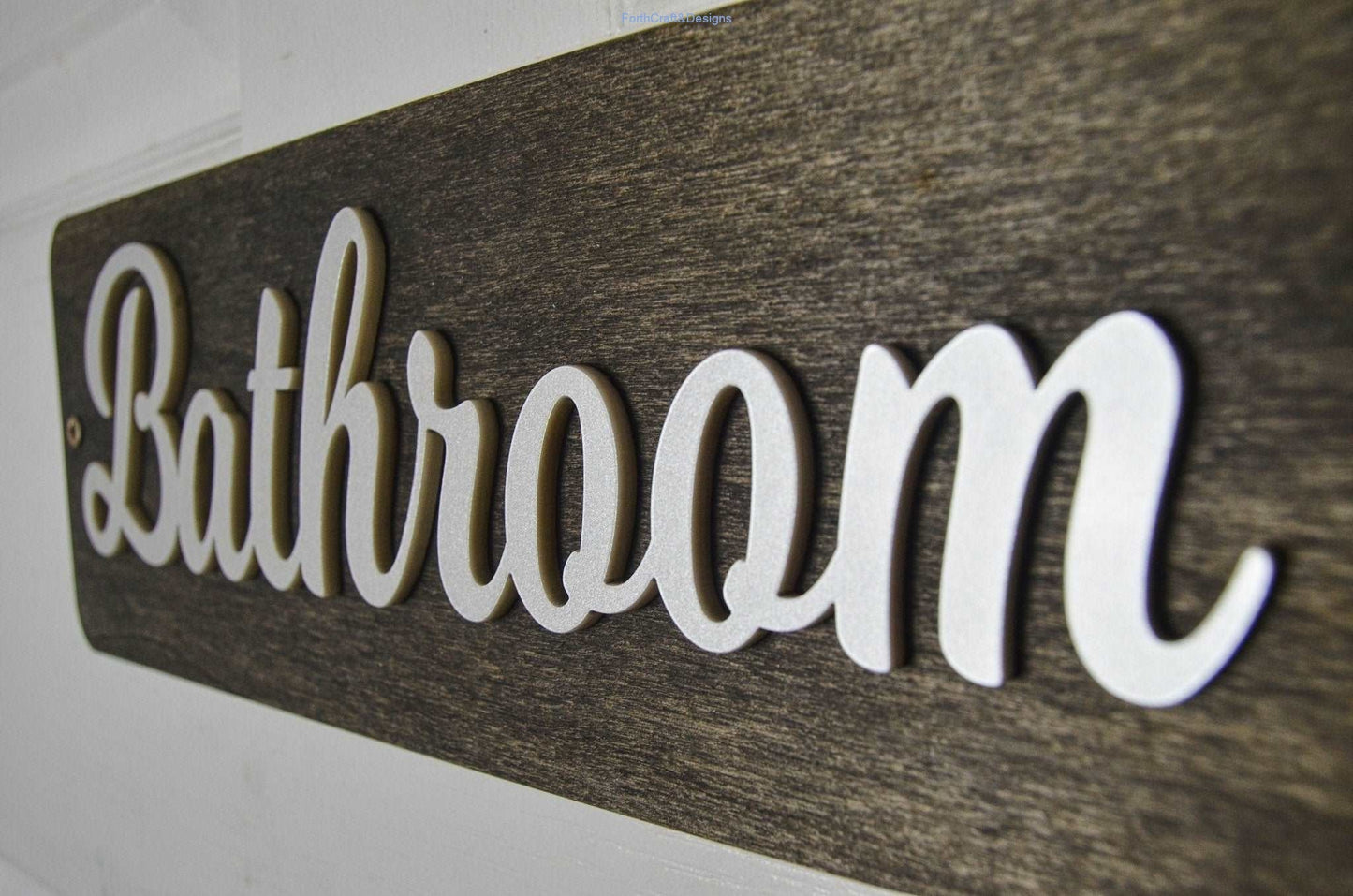 Bathroom door sign-Forth Craft and Designs