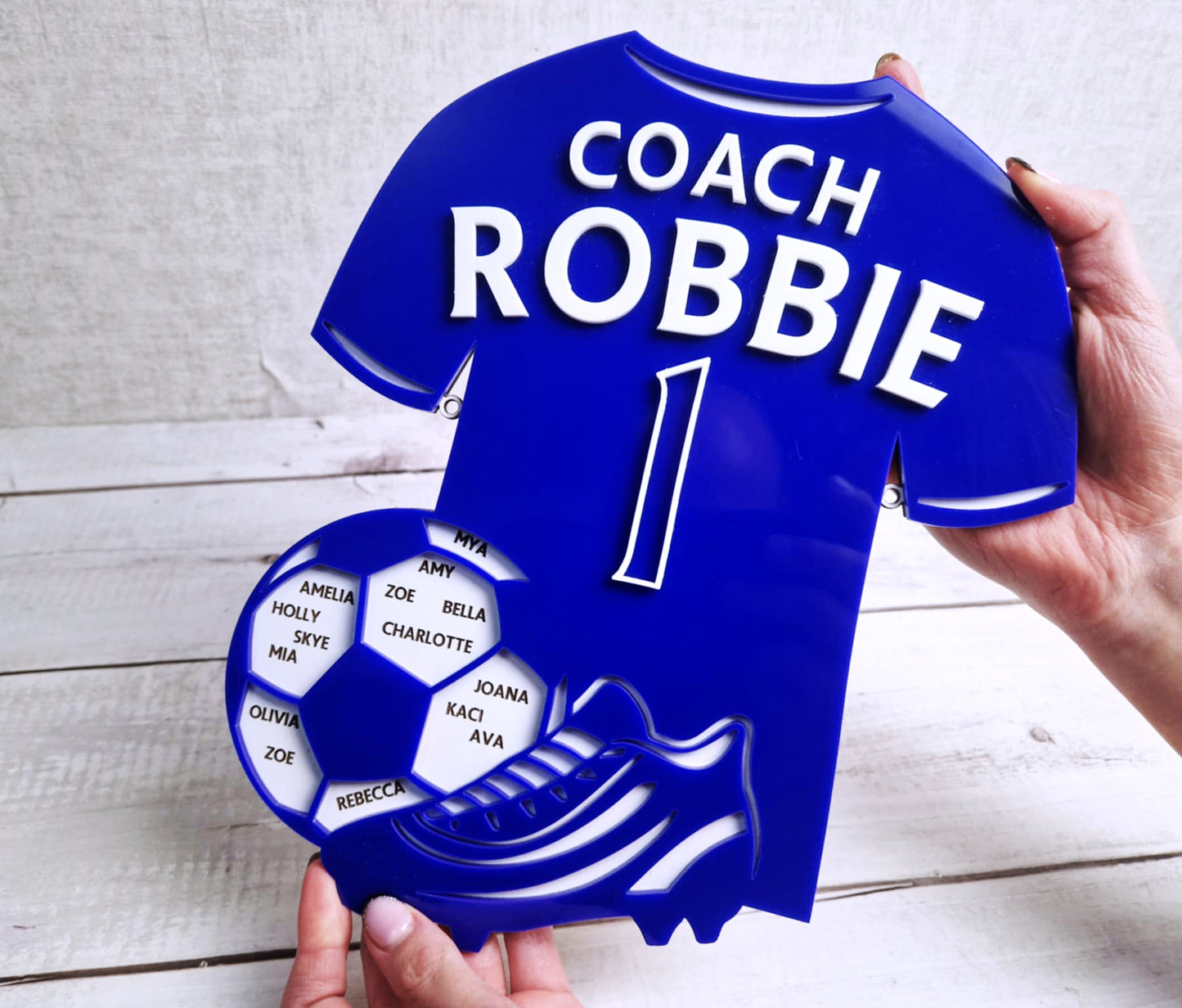 Football coach personalised gift