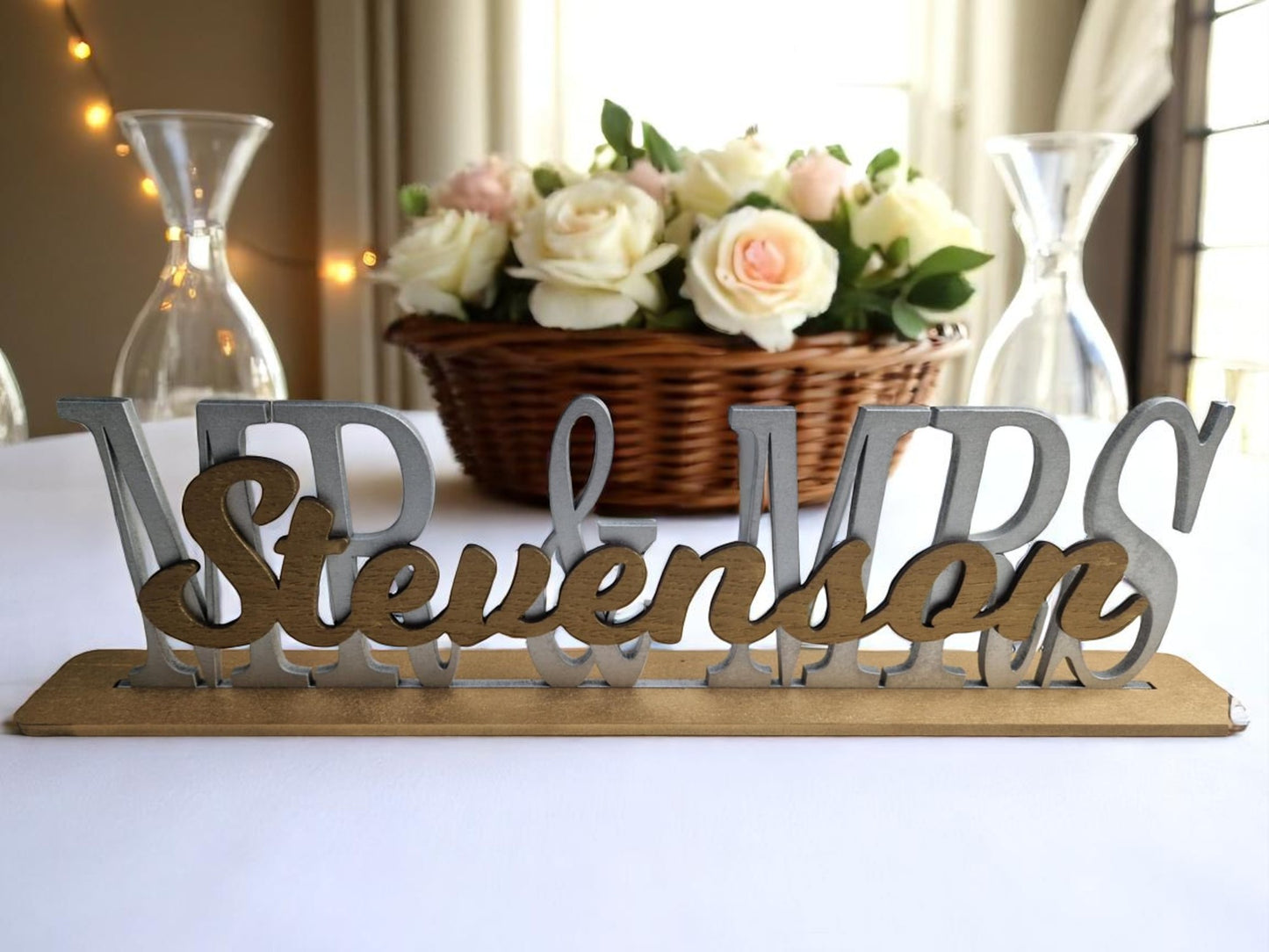 Personalised Wedding top table sign