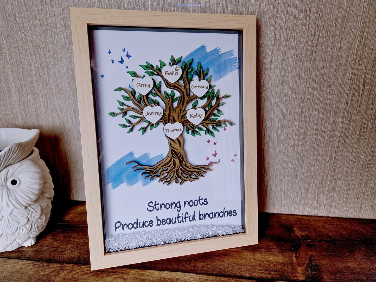 Framed Family Tree Picture Frame,