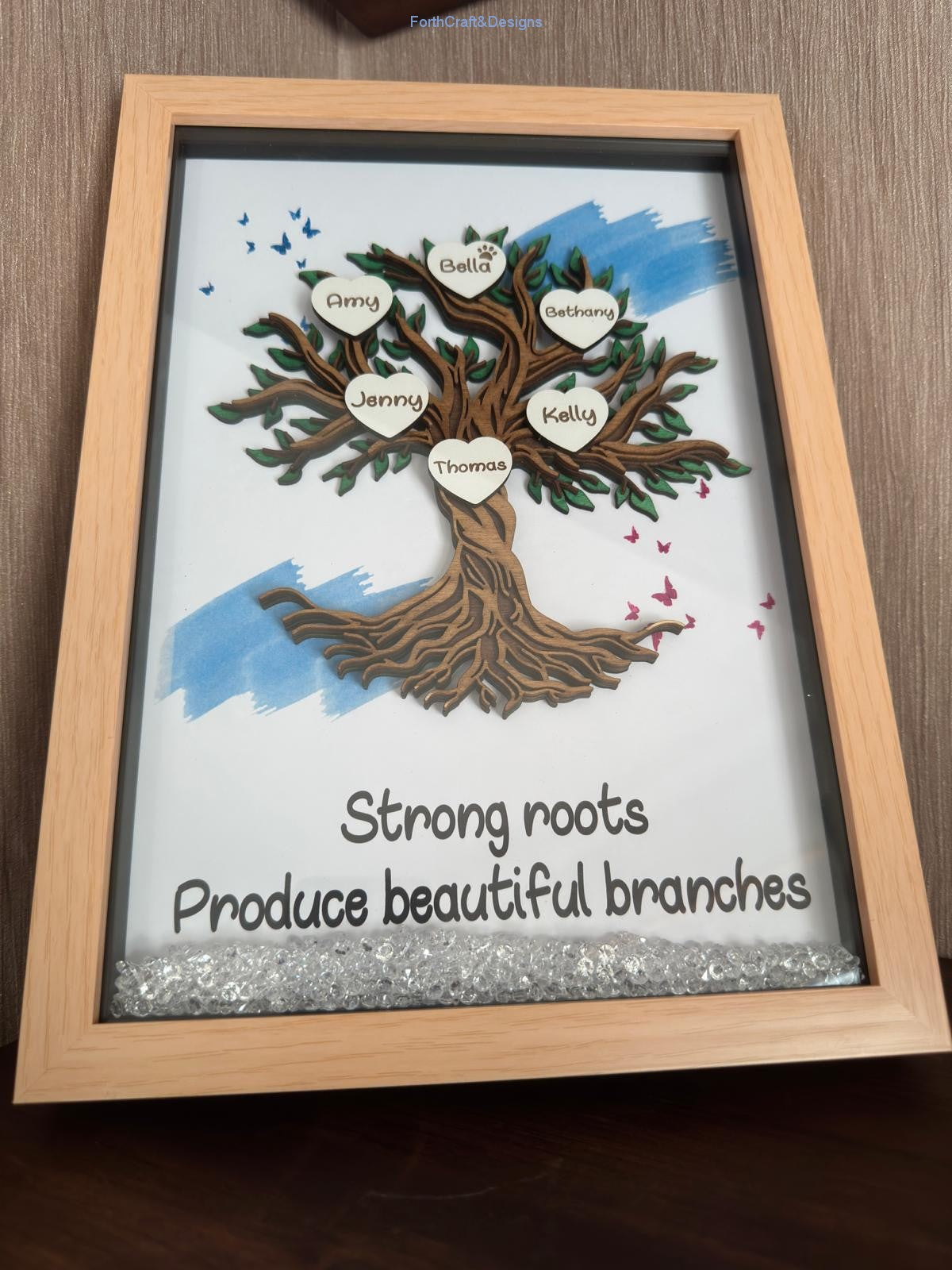 Framed Family Tree Picture Frame,