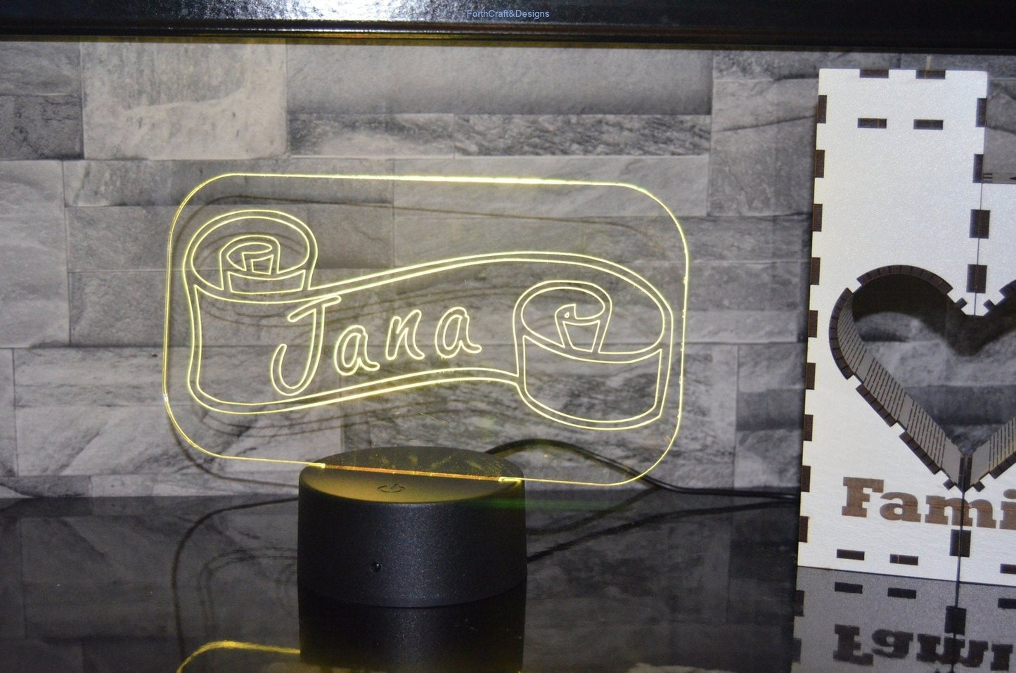 LED night light , personalised sign, custom light ,neon sign bedroom