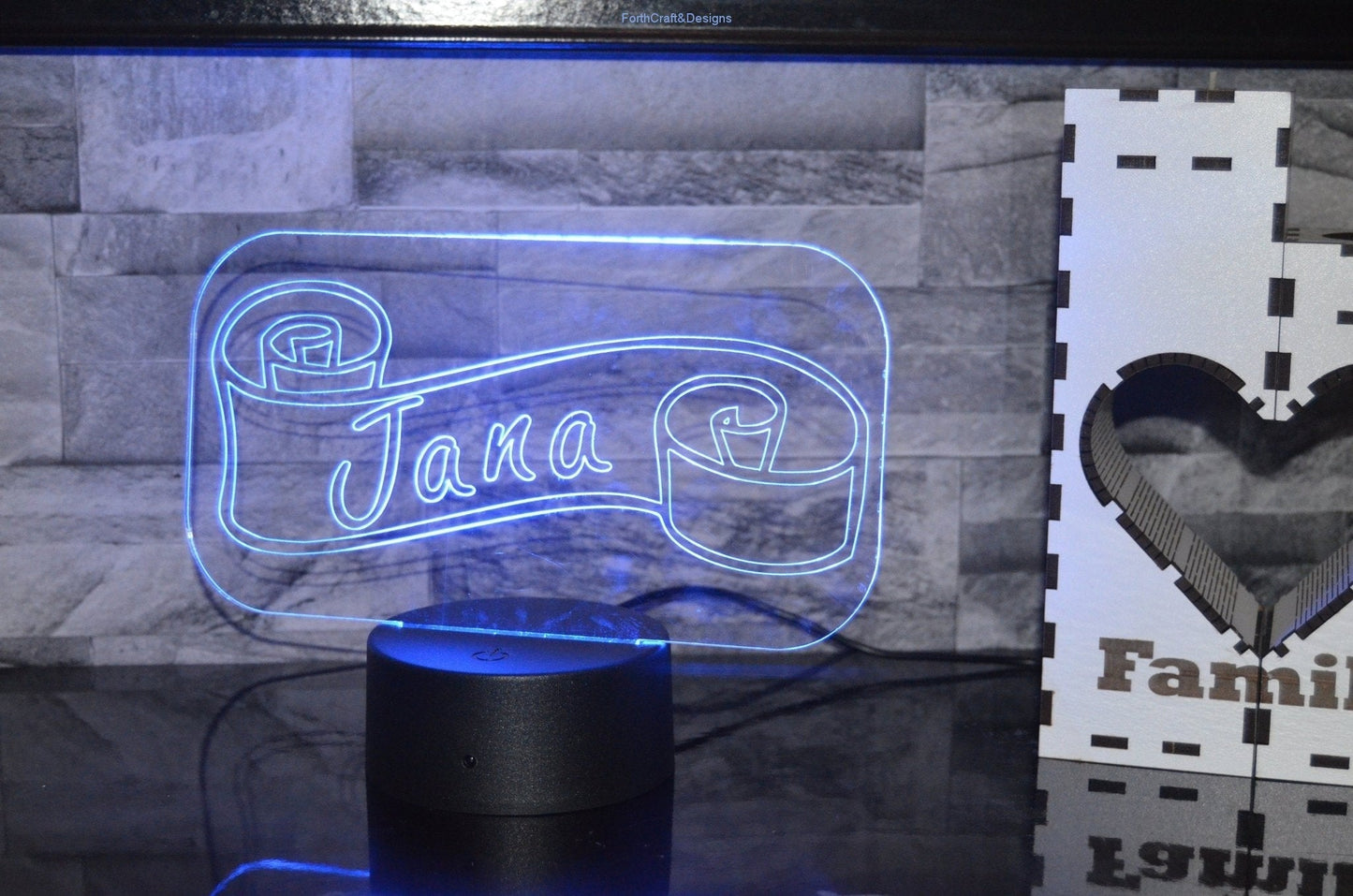 LED night light , personalised sign, custom light ,neon sign bedroom