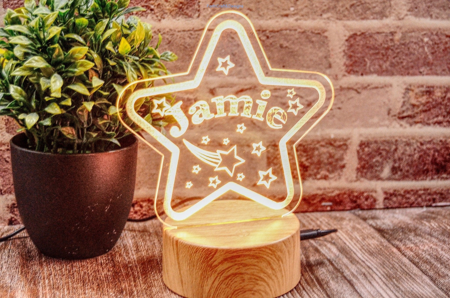 LED night light , personalised sign, custom light,Star spape