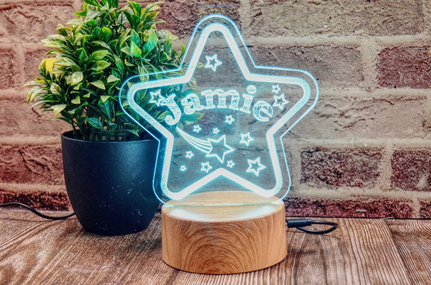 LED night light , personalised sign, custom light,Star spape