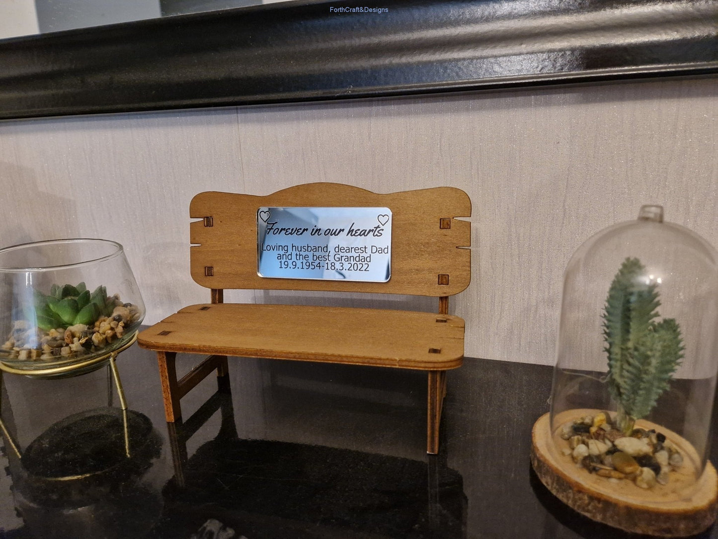 memorial bench gift ornament
