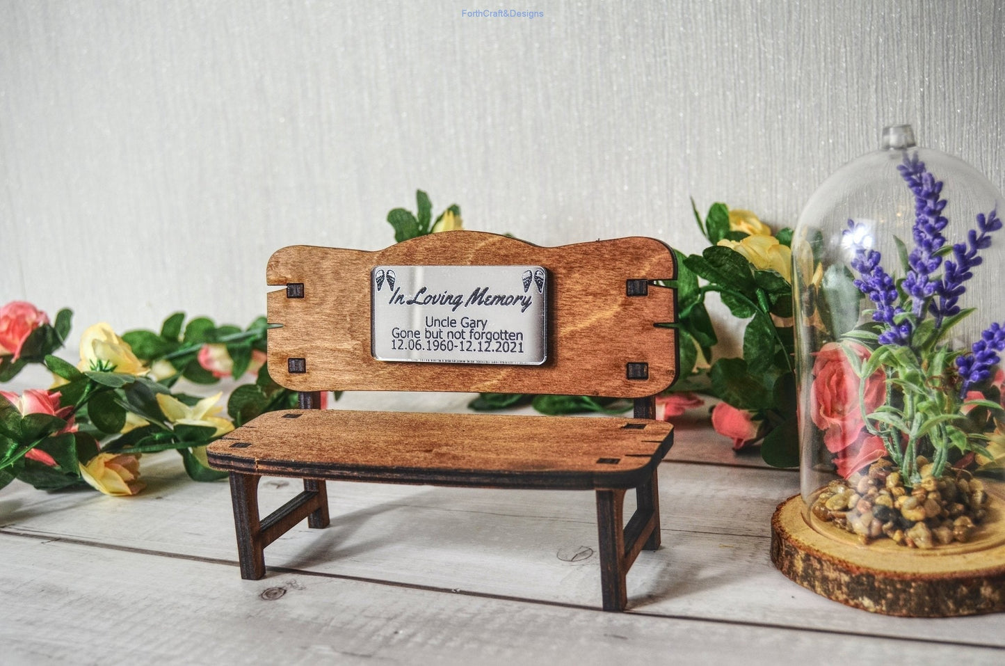 memorial bench gift ornament