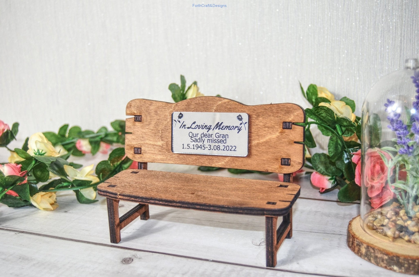 memorial bench gift ornament