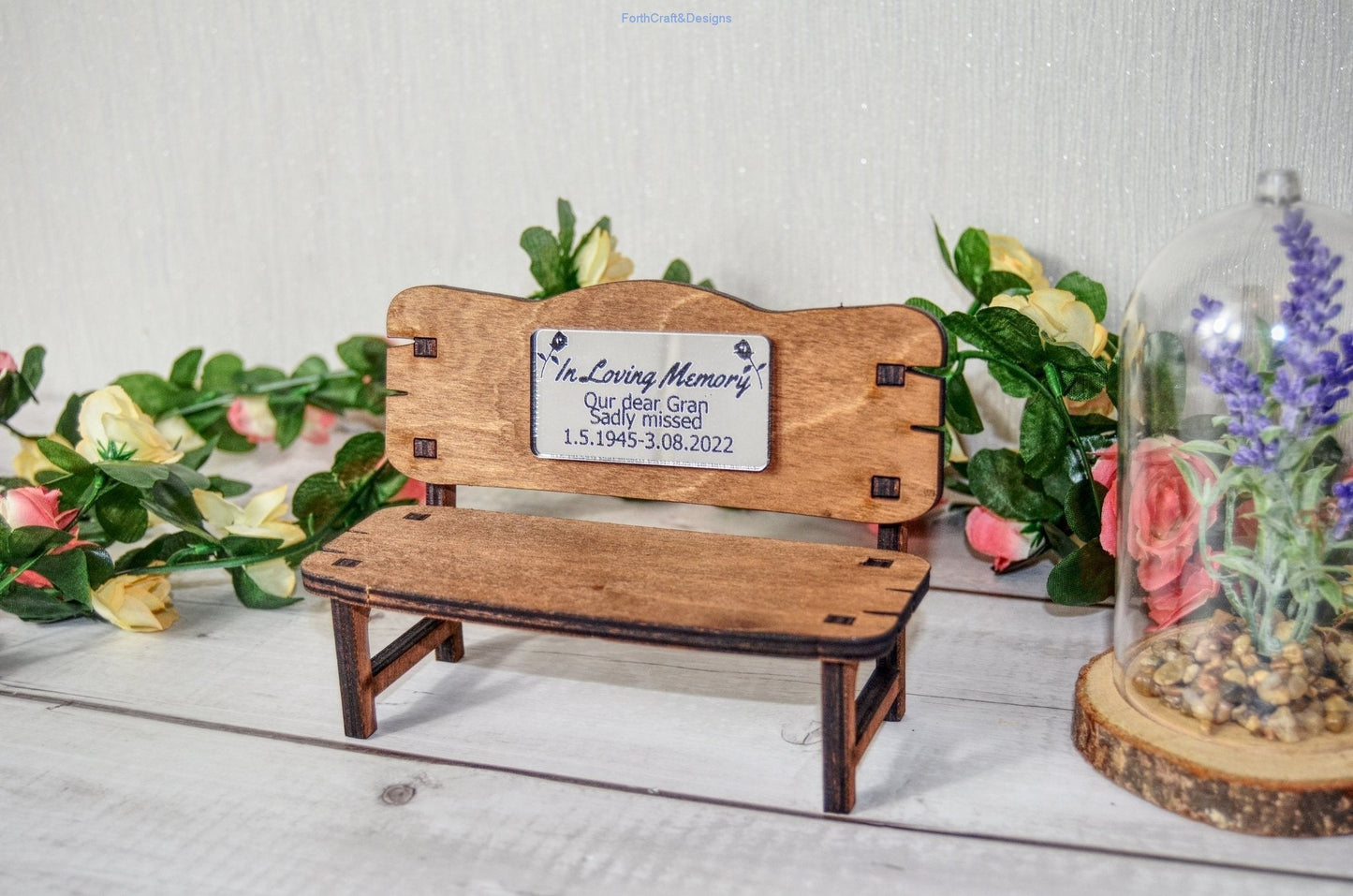 memorial bench gift ornament