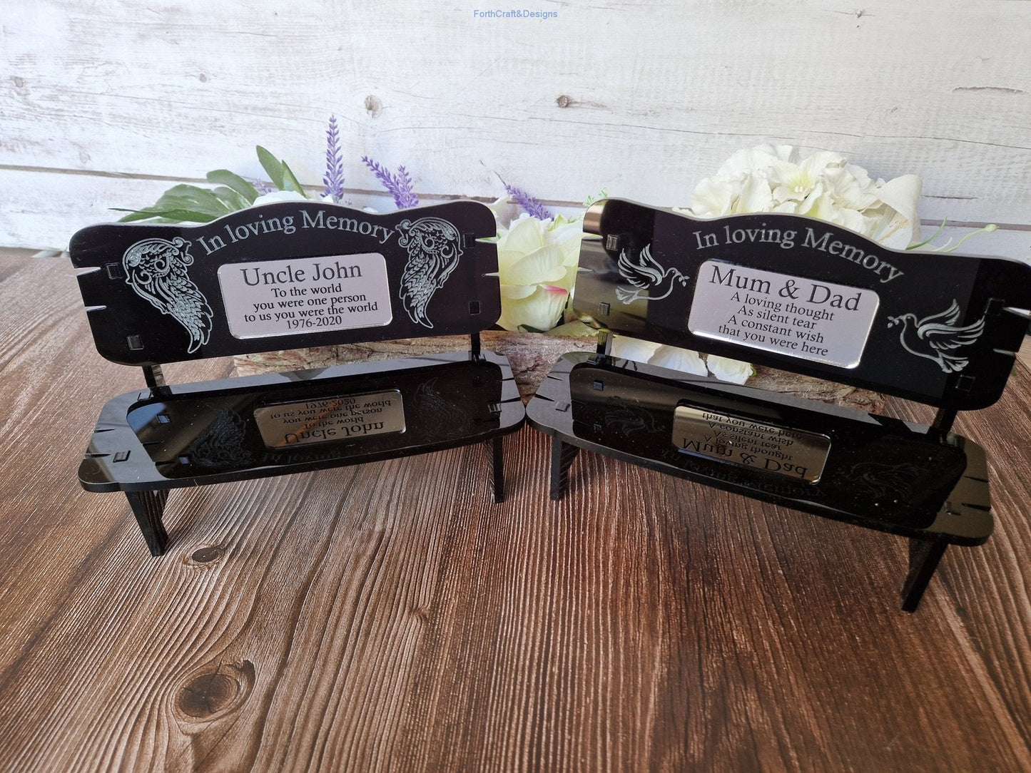 Mini memorial bench gift