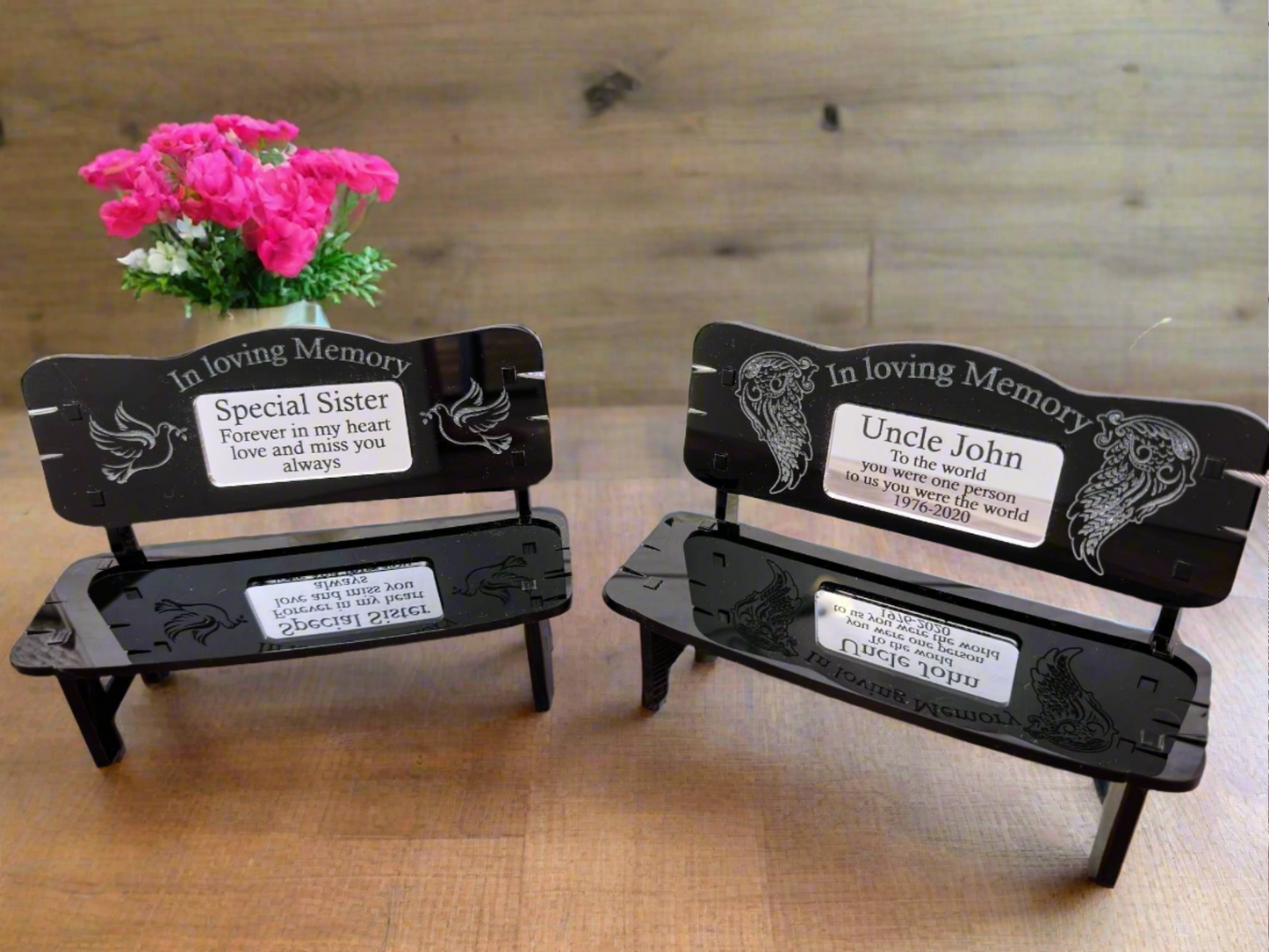 Mini memorial bench gift