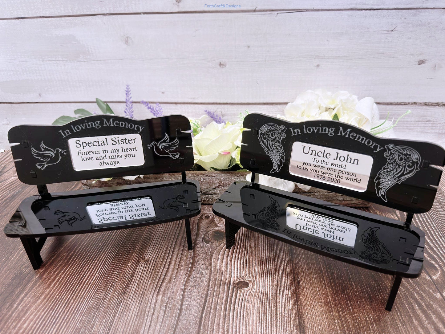 Mini memorial bench gift