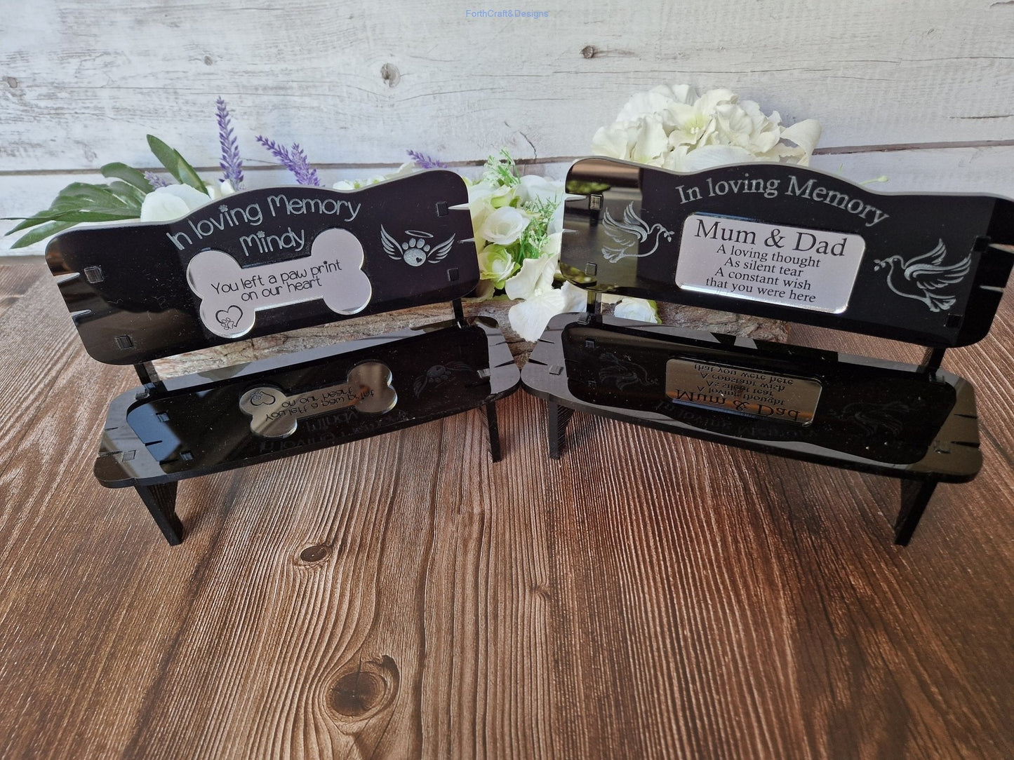 Mini memorial bench gift