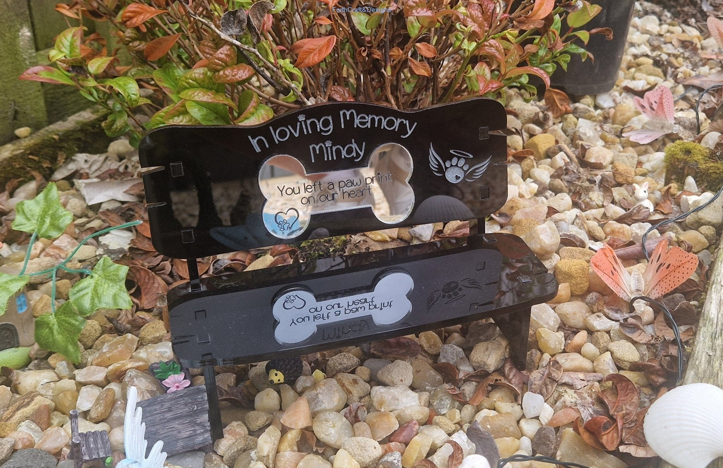 Mini memorial bench gift