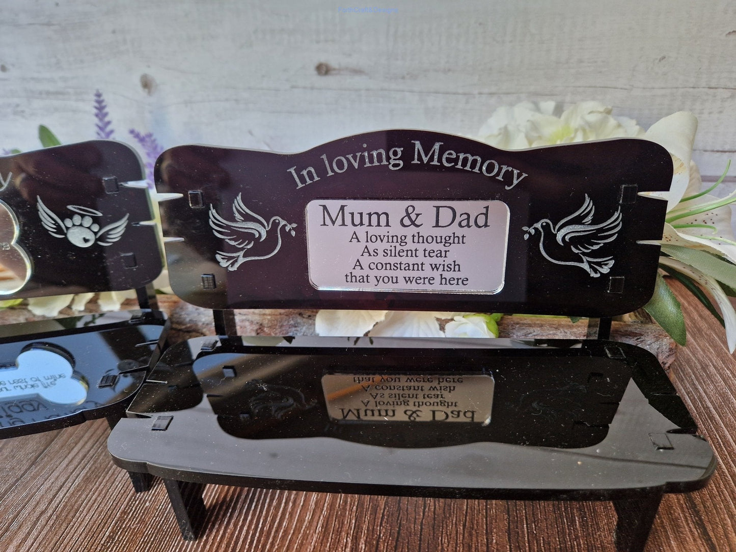 Mini memorial bench gift