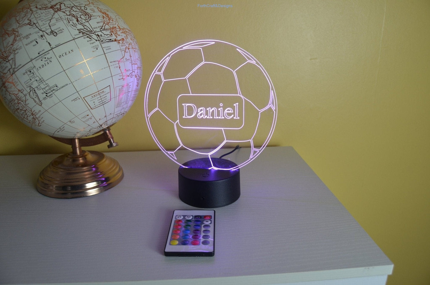 Personalised football Led Night light