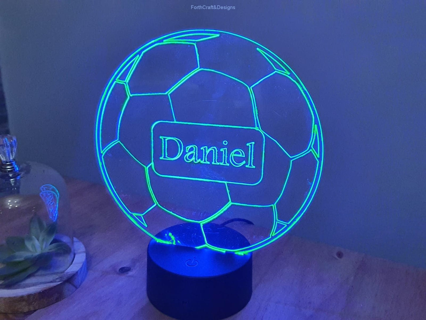 Personalised football Led Night light
