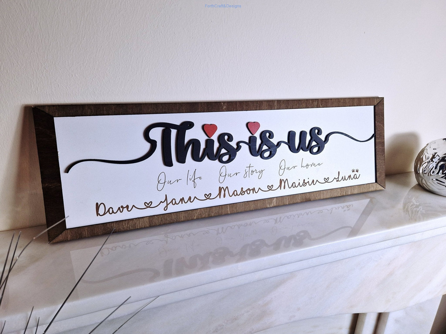 Personalised Home wooden wall signs