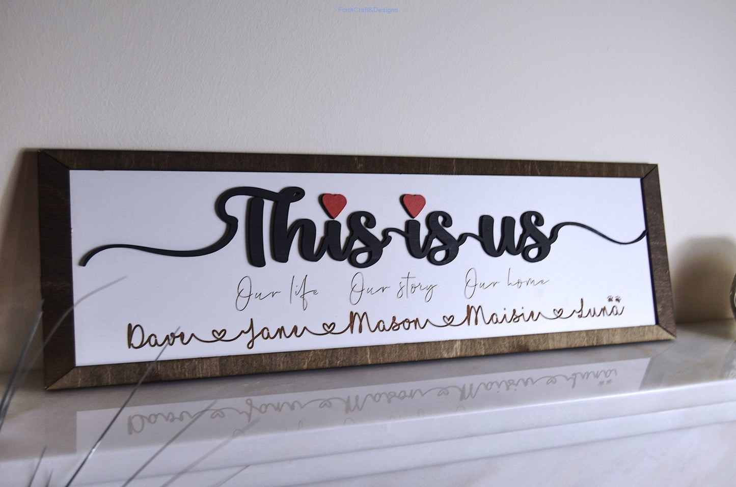 Personalised Home wooden wall signs