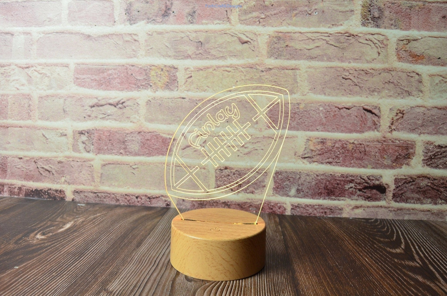 Personalised rugby Led name Night light